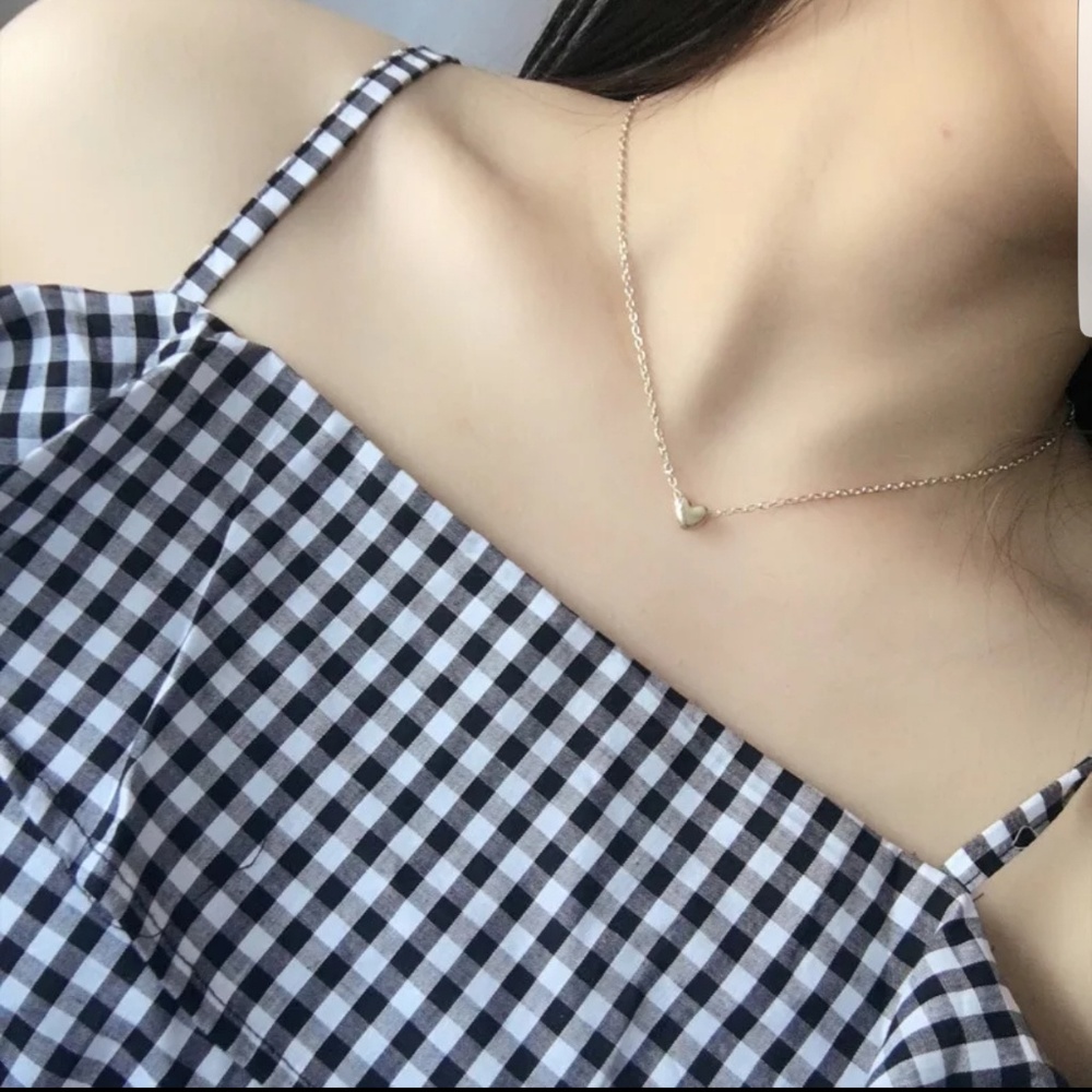 💖 Cute Heart Minimalist Gold Necklace